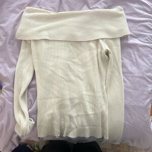 BANANA REPUBLIC long sleeve off the shoulder top